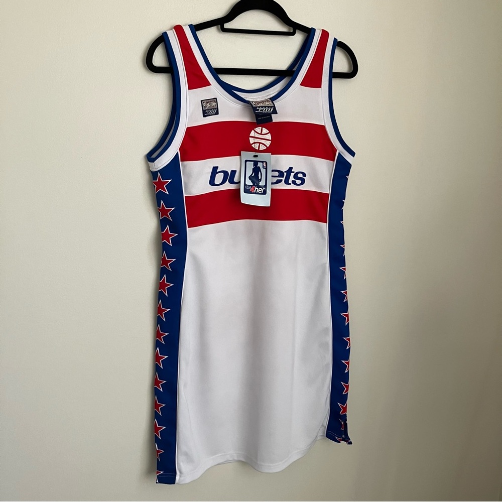 NEW WITH TAGS NBA 4 Her Washington Bullets Jersey Dress